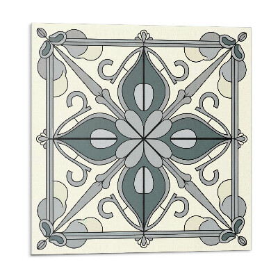 Panou perete Motiv floral cu detalii decorative