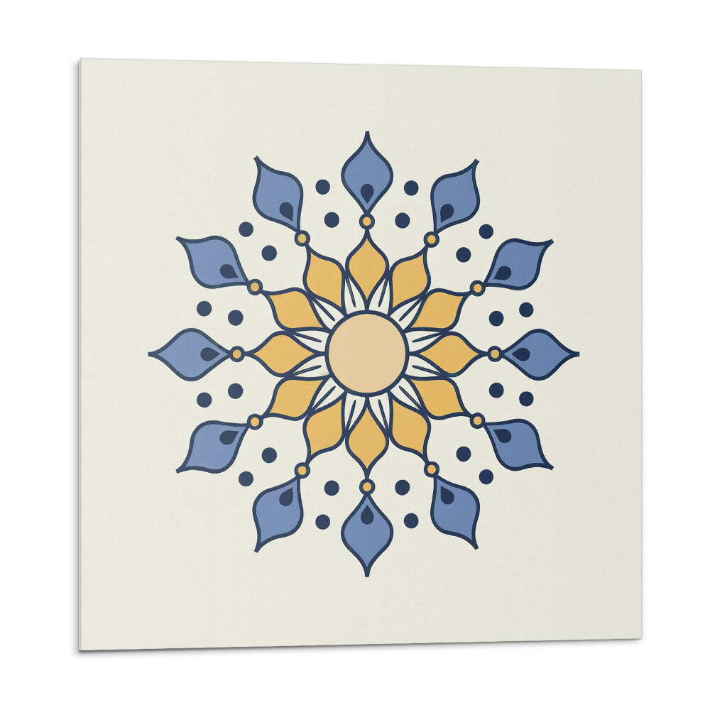 Panou decorativ pvc Mandala florală în stil etnic