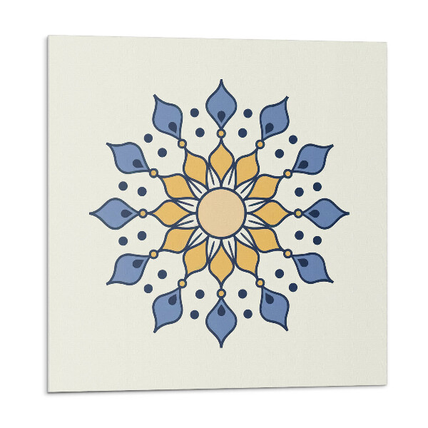 Panou decorativ pvc Mandala florală în stil etnic