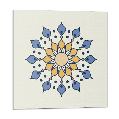 Panou decorativ pvc Mandala florală în stil etnic