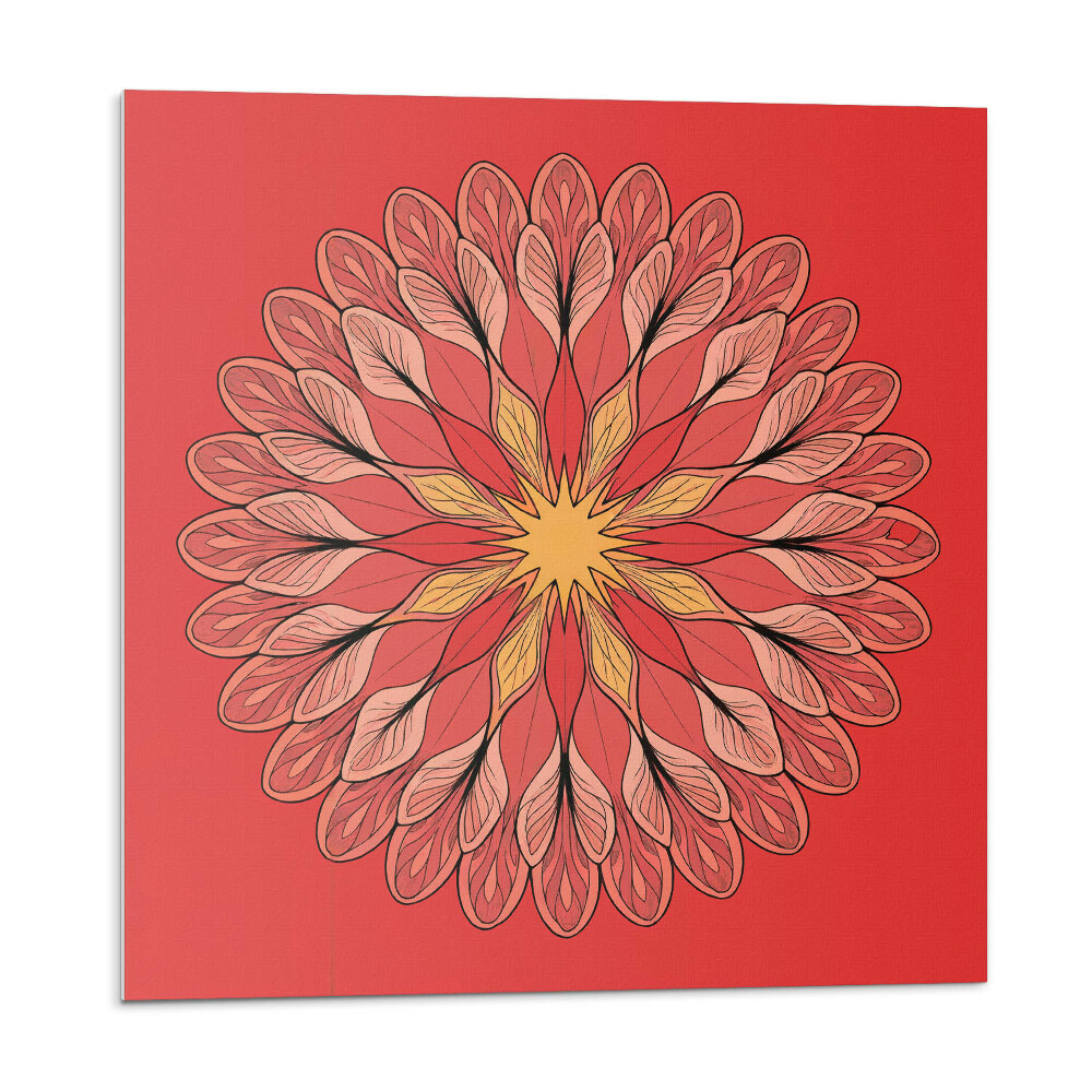 Panou decorativ pvc Mandala florală în forme armonioase