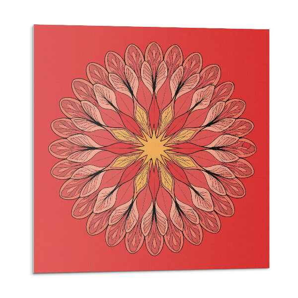 Panou decorativ pvc Mandala florală în forme armonioase