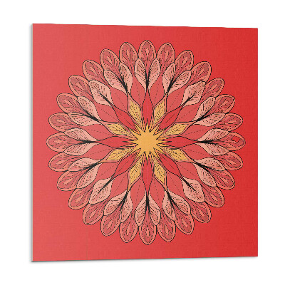 Panou decorativ pvc Mandala florală în forme armonioase