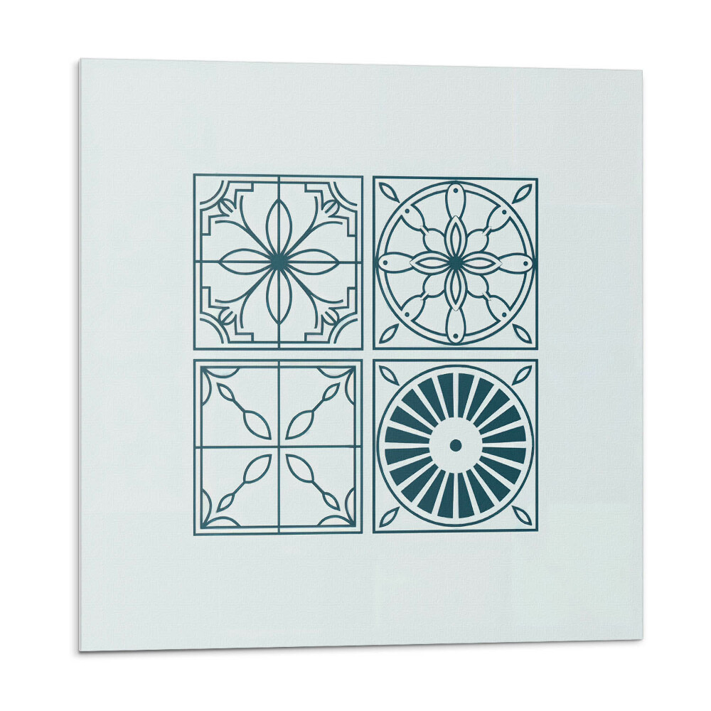 Panou perete Modele placate cu plăci într-un stil geometric