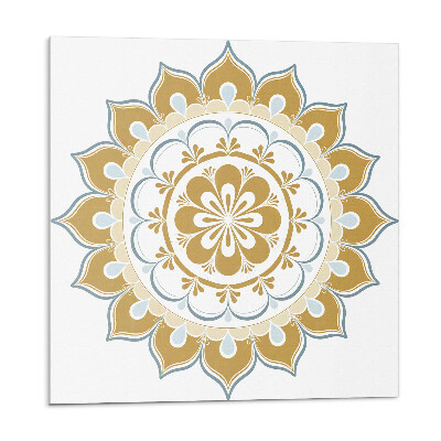 Panou decorativ Mandala florală în tonuri delicate