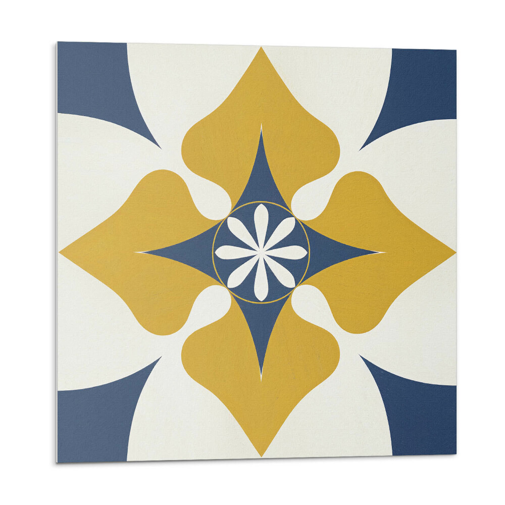 Panou decorativ Un motiv floral cu o formă armonizată