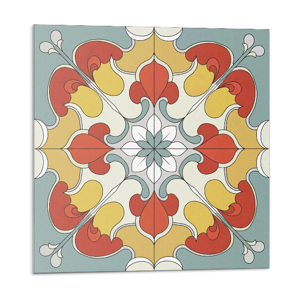 Panou decorativ Mandala florală în stil etnic
