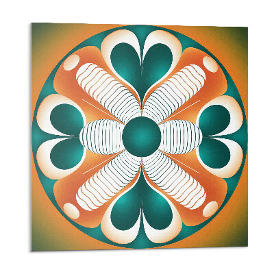 Panou decorativ pvc Motiv floral într-un aranjament simetric