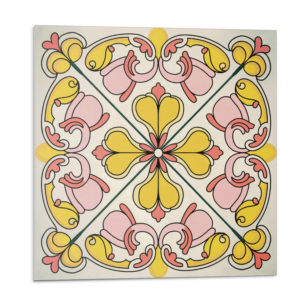 Panou decorativ Motiv floral cu detalii decorative