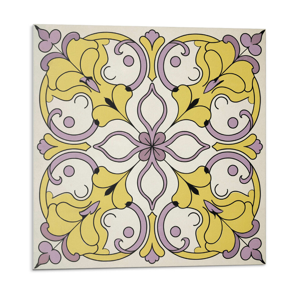 Panou decorativ pvc Motiv floral cu ornamente
