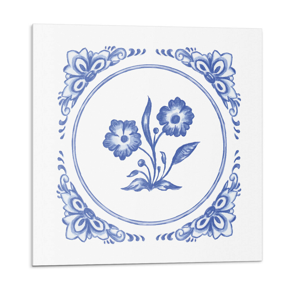 Panou decorativ Motiv floral într-un cerc