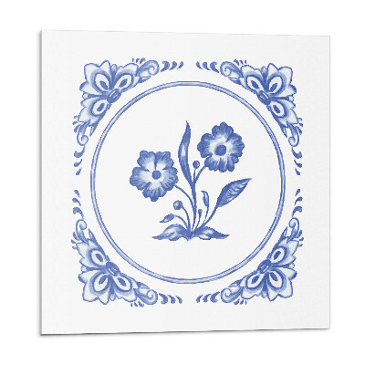 Panou decorativ Motiv floral într-un cerc