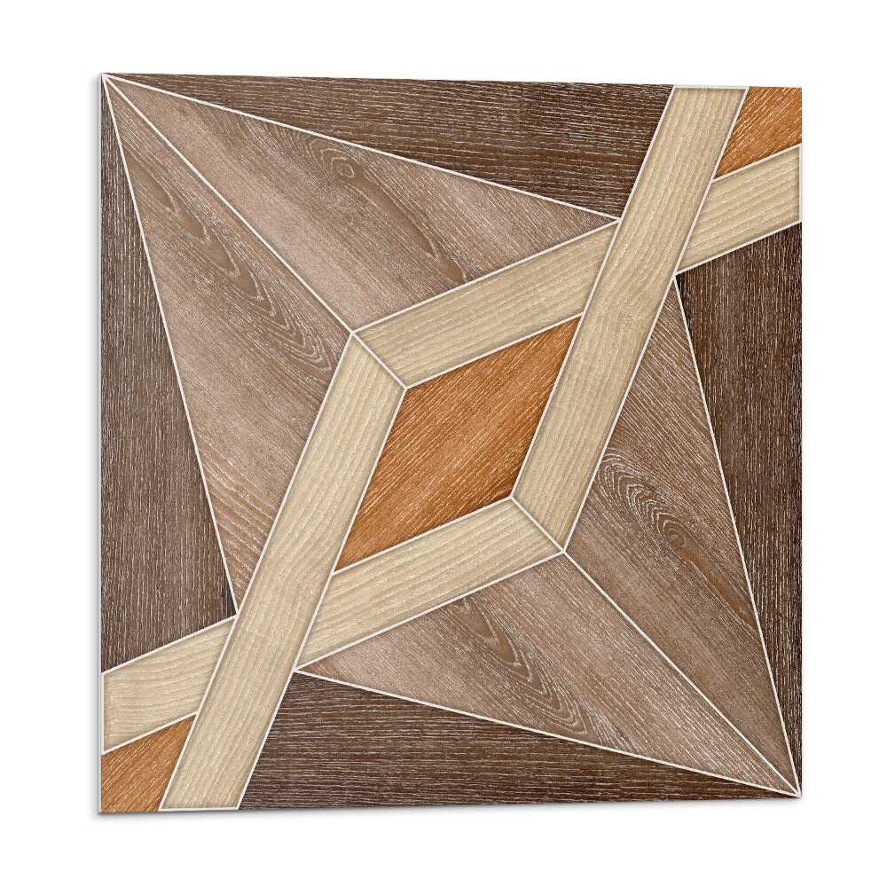 Panou decorativ Model geometric din lemn natural