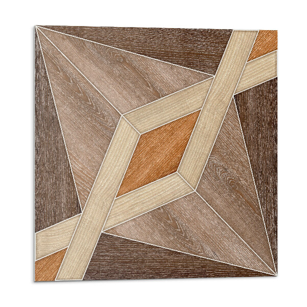 Panou decorativ Model geometric din lemn natural