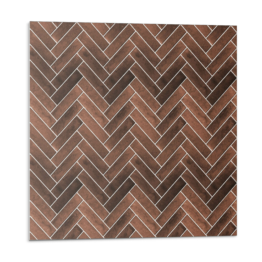 Panou decorativ Model herringbone cu accente din lemn