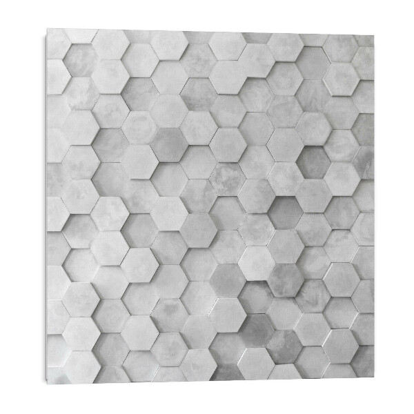 Panou perete Plăci hexagonale în stil geometric