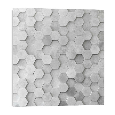 Panou perete Plăci hexagonale în stil geometric