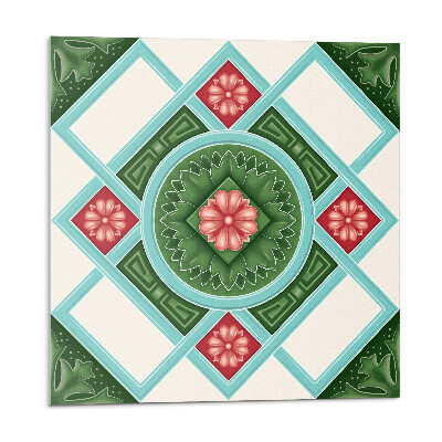 Panou decorativ Motiv floral într-un aranjament de romburi