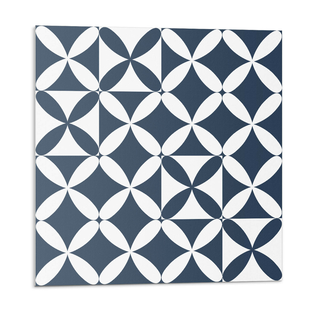 Panou perete Motiv floral în forme geometrice