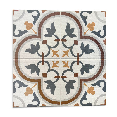 Panou decorativ Motiv floral în carouri