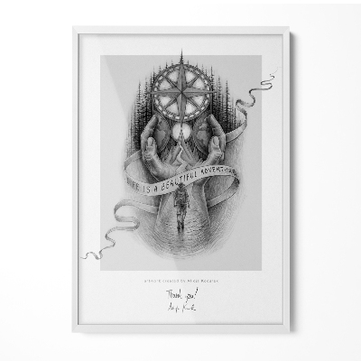 Ramă foto alba 70x100 cm