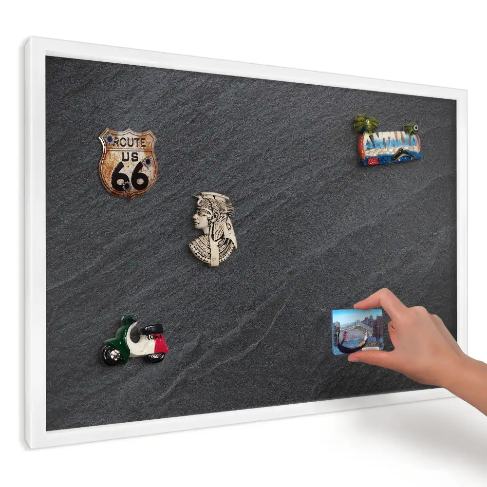 Panou magnetic decorativ cu aspect de piatră gri modernă