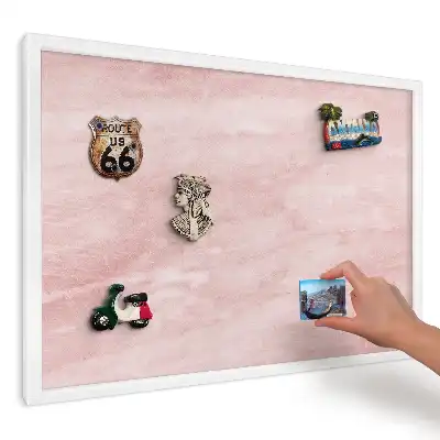 Panou magnetic decorativ de perete cu textură roz delicată