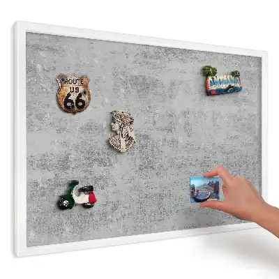 Tablă magnetică de perete cu textură gri și model