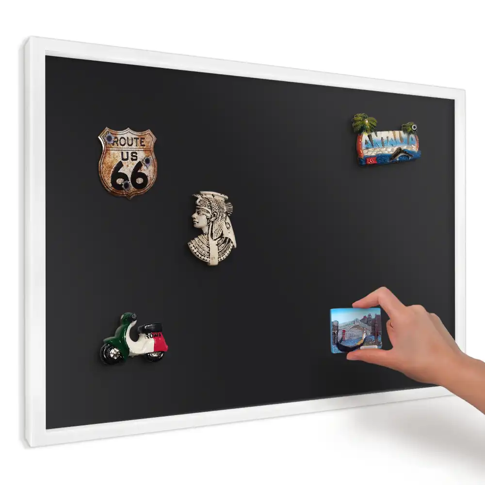 Panou magnetic decorativ cu design minimalist fundal negru