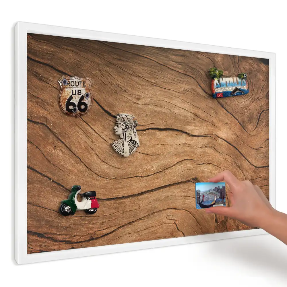 Panou magnetic decorativ cu aspect de lemn cald