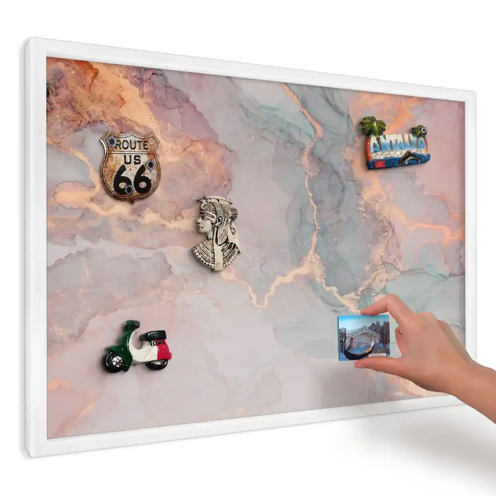 Panou magnetic decorativ cu design Eleganță pastelată