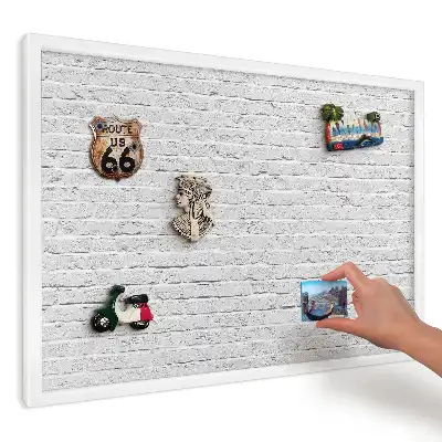 Panou magnetic decorativ cu design Ritmul cărămizii albe