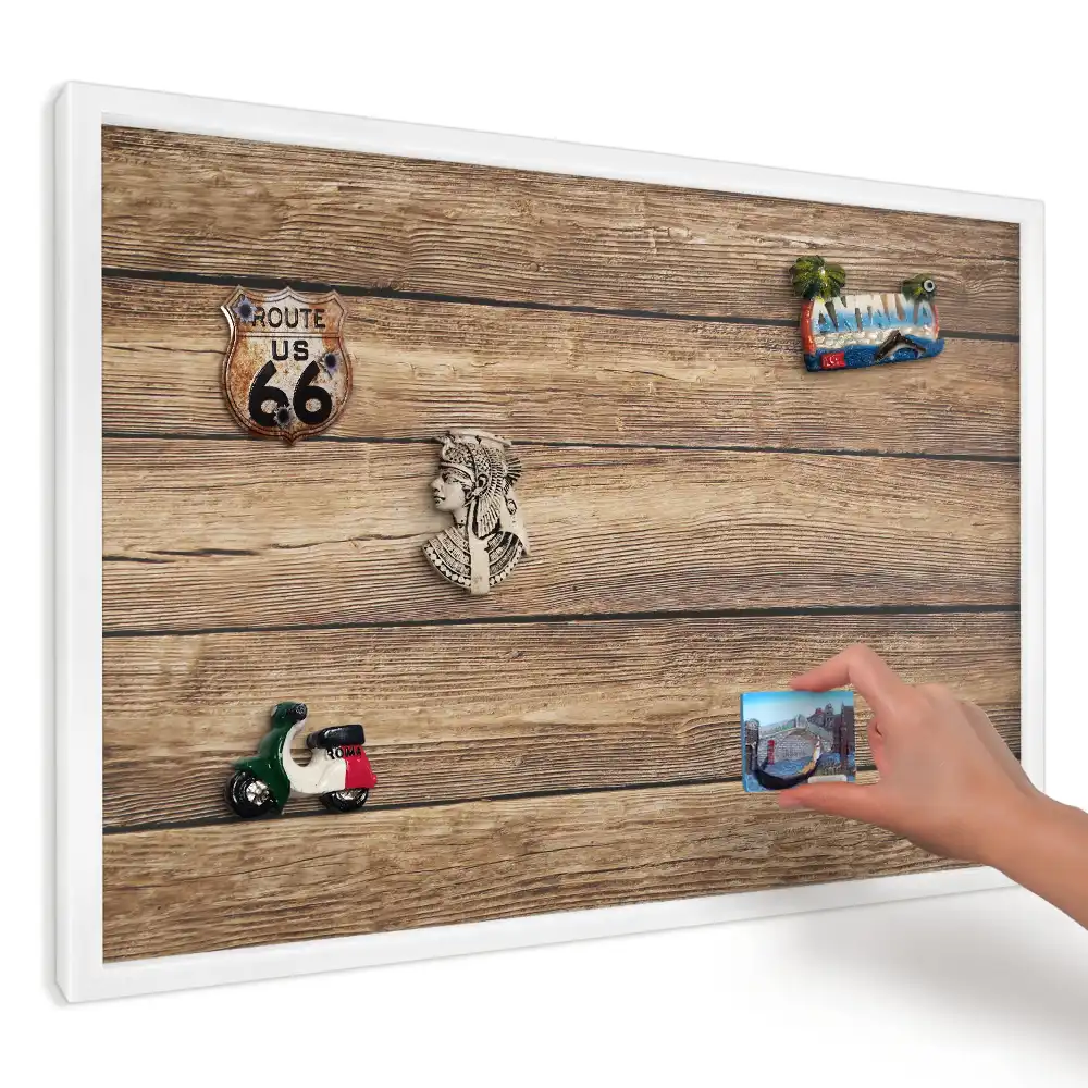 Panou magnetic decorativ cu textură de lemn