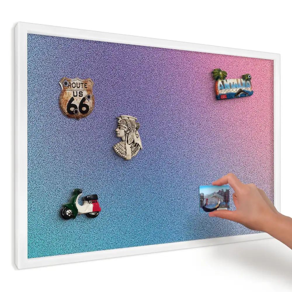 Panou magnetic decorativ Gradient turcoaz-roz