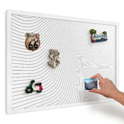 Panou magnetic decorativ cu model linii dinamice curgătoare