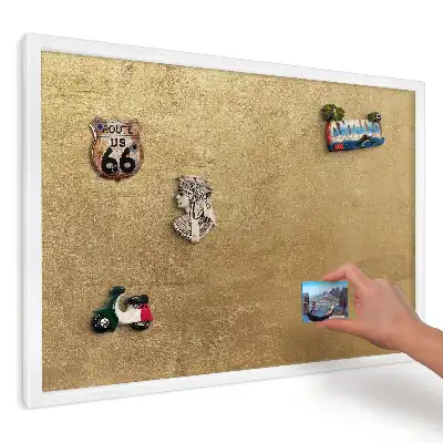 Panou magnetic decorativ cu textură galbenă caldă