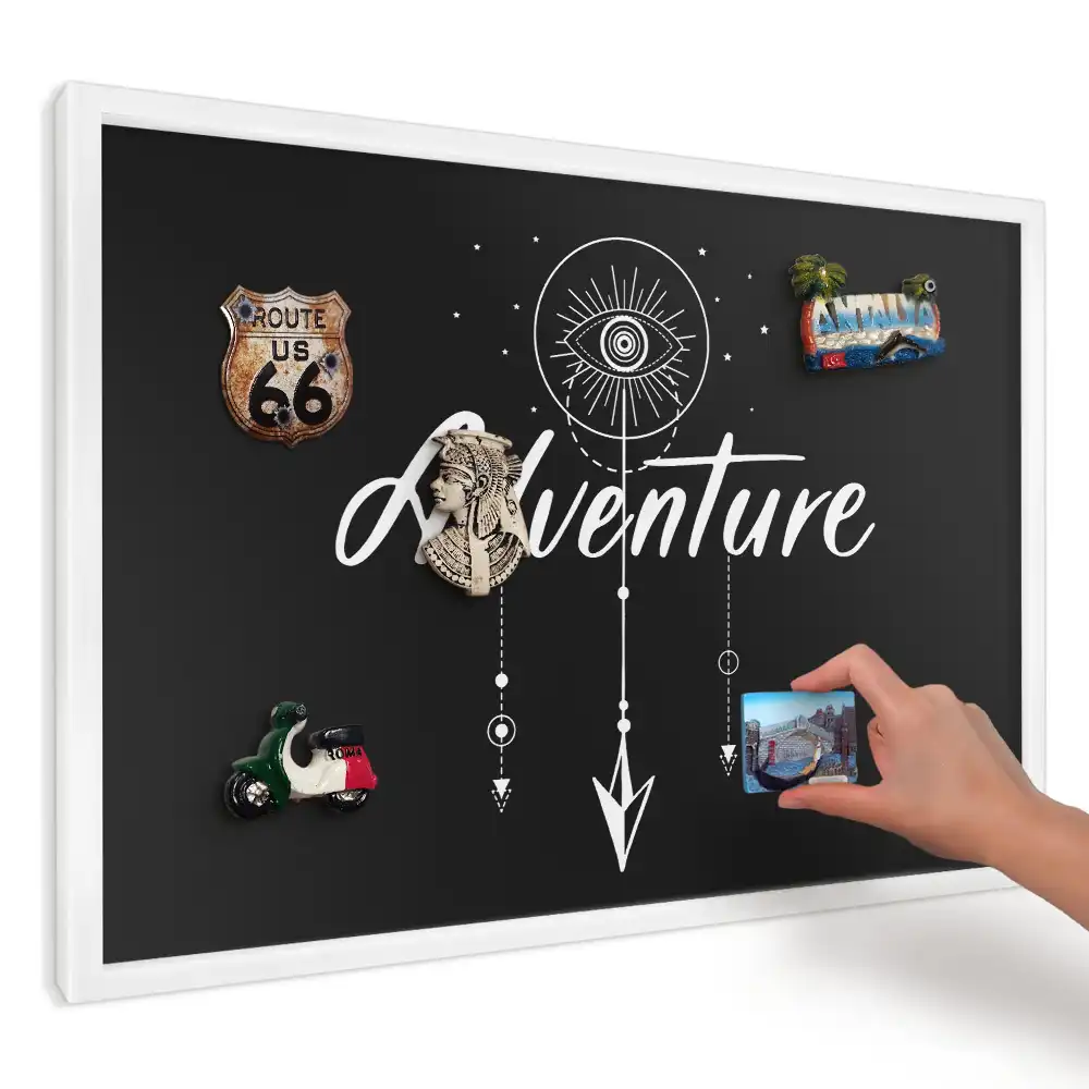 Panou magnetic decorativ cu litere în nuanțe contrastante