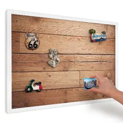 Tablă magnetică de perete cu design plăci naturale calde