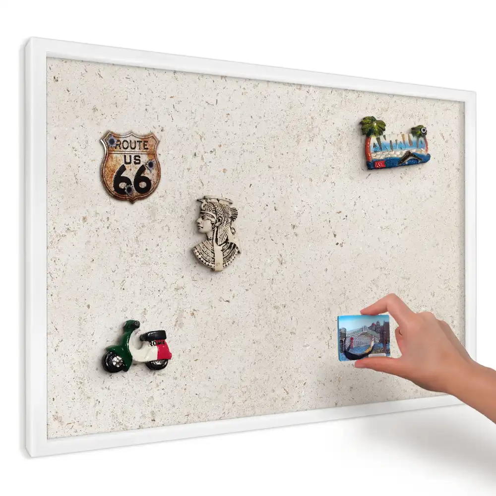 Panou magnetic decorativ cu textură bej subtilă
