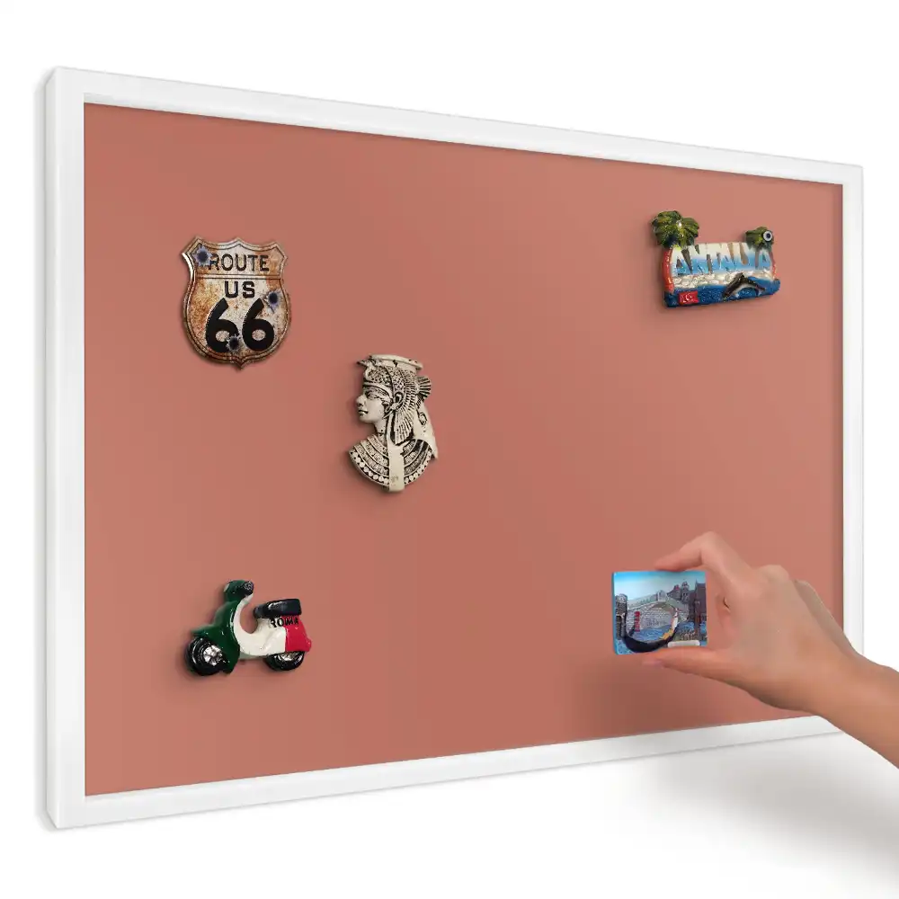 Panou magnetic decorativ de perete portocaliu intens