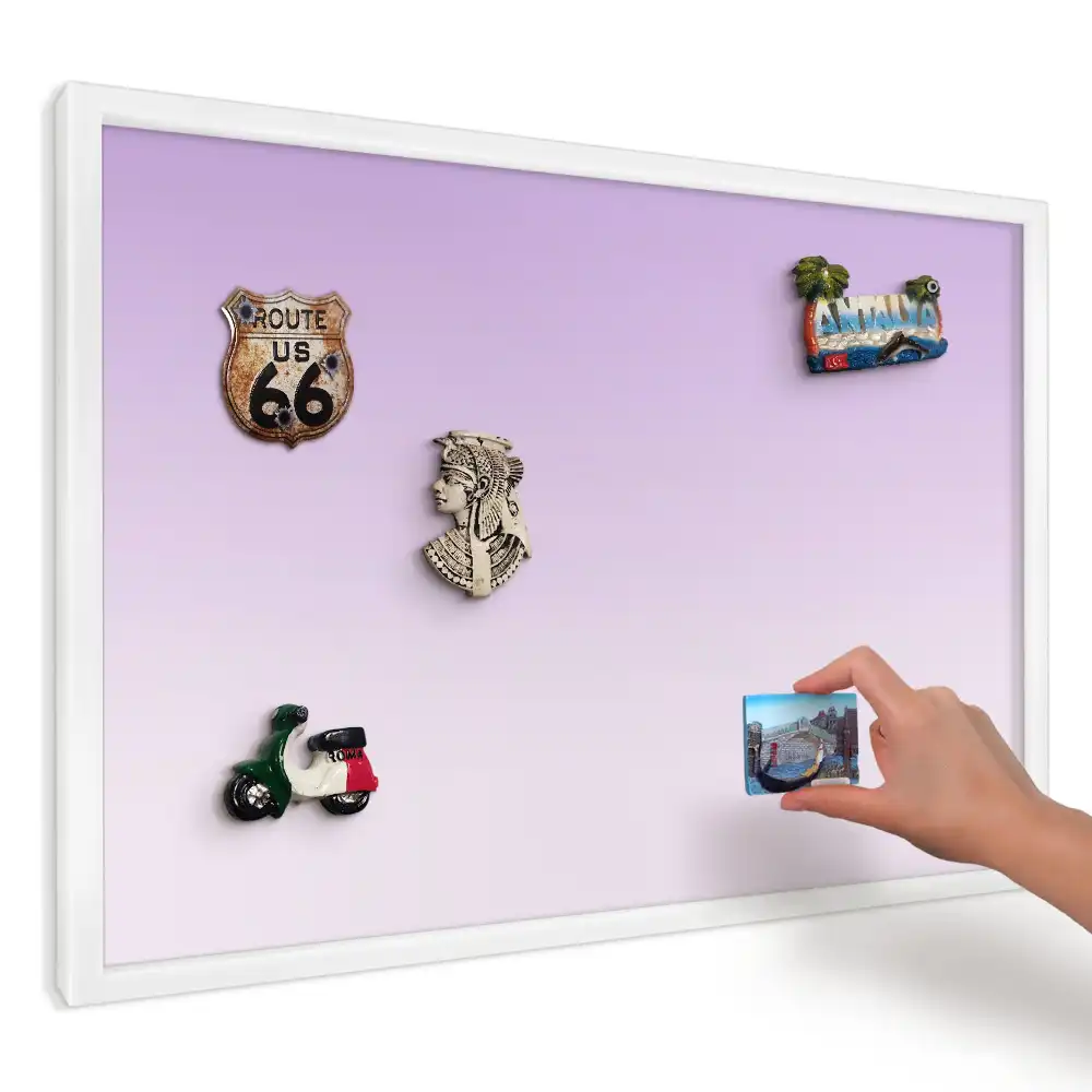 Panou magnetic decorativ cu design gradient violet delicat
