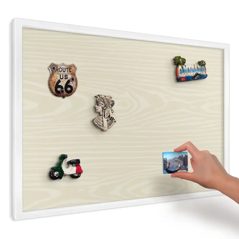 Panou magnetic decorativ cu aspect de lemn bej