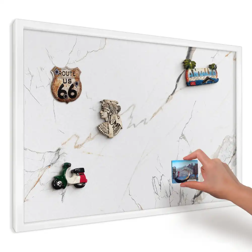 Panou magnetic decorativ cu design elegant în nuanțe de bej și gri