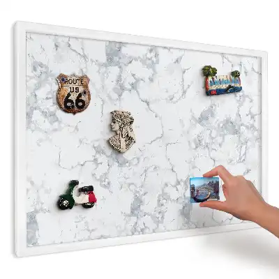 Tablă magnetică de perete cu design minimalist Marmură delicată
