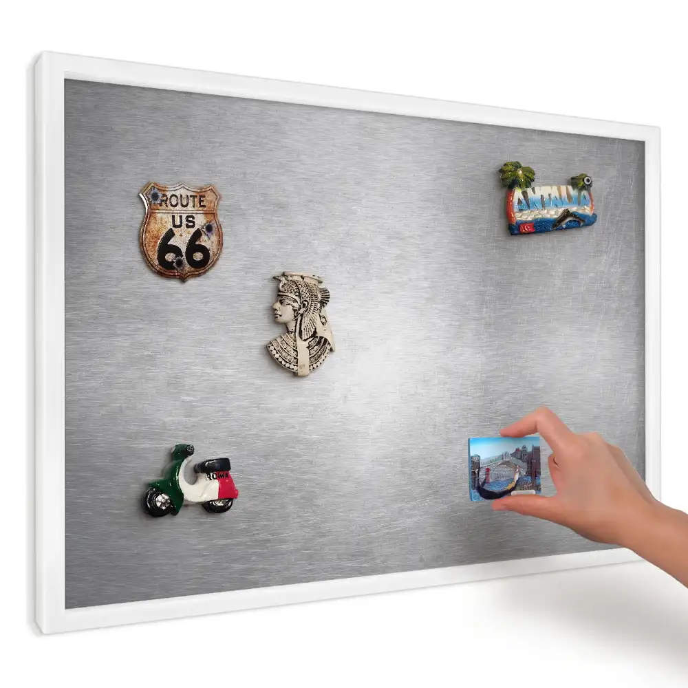 Panou magnetic decorativ cu textură metalică zgâriată