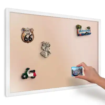 Panou magnetic decorativ cu textil bej în stil tranzițional
