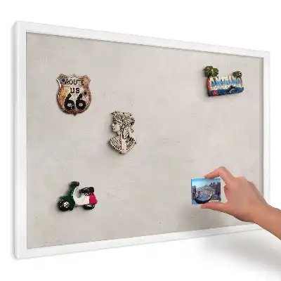 Tablă magnetică de perete cu textură gri delicată