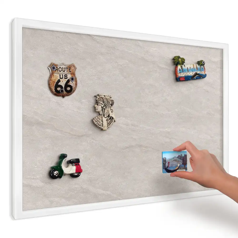 Panou magnetic decorativ cu design Compoziție armonioasă bej