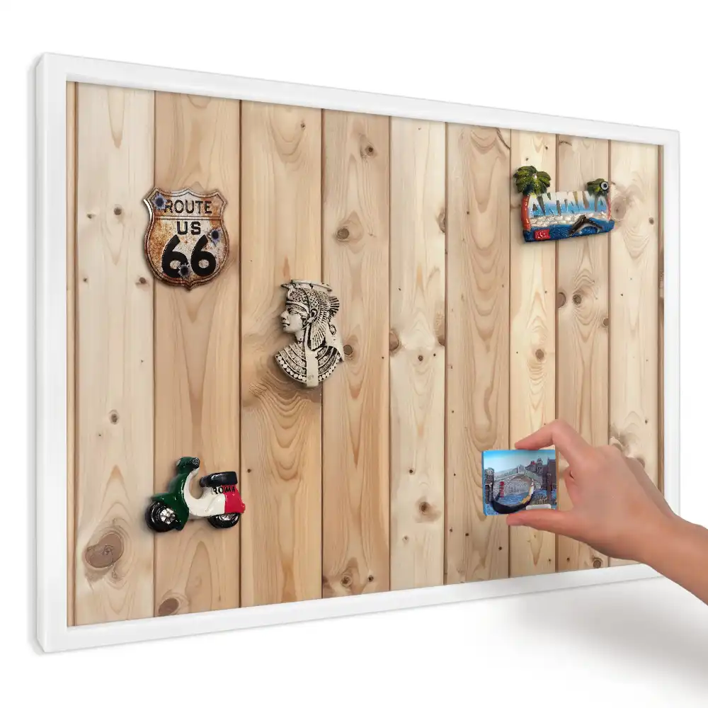 Panou magnetic decorativ cu textură de lemn cald
