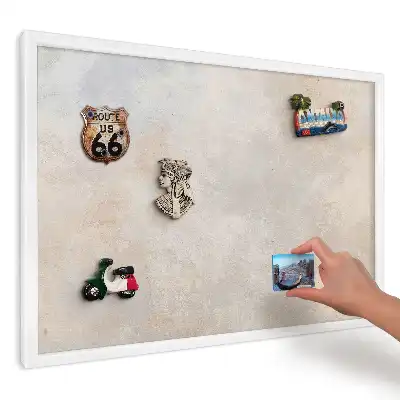 Panou magnetic decorativ cu textură minimalistă în nuanțe de bej și gri